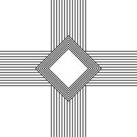 Rhombus with lines. Simple icon on white background vector