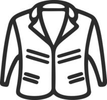 chaqueta icono. chaqueta en un blanco antecedentes. elemento de ropa, estilo vector