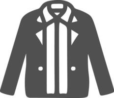 chaqueta icono. chaqueta en un blanco antecedentes. elemento de ropa, estilo vector