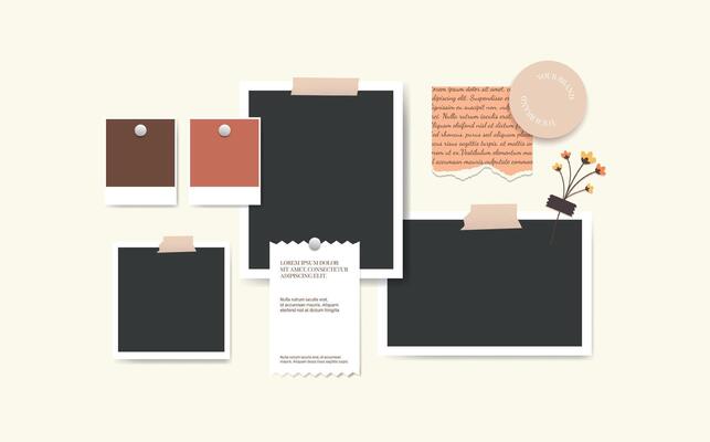 Moodboard creative template collage