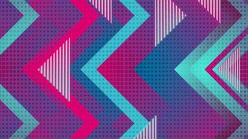 retro geometrisk abstrakt blå violett rörelse bakgrund minimal trogen design video