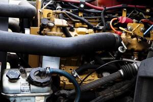 Carmichael, CA, 2015 - Truck Engine Details Under Hood Hoses And Wiring photo