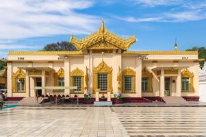 Maha Myat Muni Pagoda, Mahamuni Buddha Temple in mandalay, myanmar burma. photo