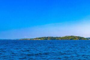 Seascape landscape tropical nature panorama view Mirissa Beach Sri Lanka. photo