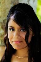 Young Teen Latina Woman Outdoor Portrait photo