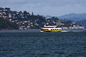 Sausalito, CA, 2014 - Ferry Boat Overcast Day on Bay People photo