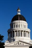 Sacramento, CA, 2015 - California State Capitol Building Dome Against Blue Sky photo