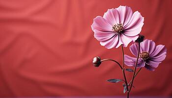 ai generado frescura y belleza en naturaleza un rosado margarita ramo de flores generado por ai foto