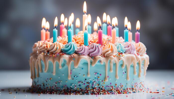 Birthday Cake Candles Stock Photos, Images and Backgrounds for Free