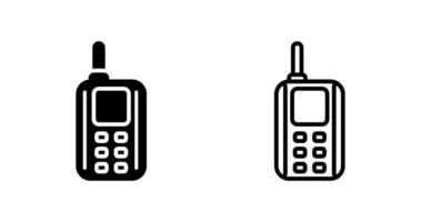 icono de vector de walkie-talkie