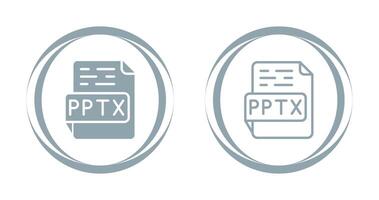 pptx vector icono