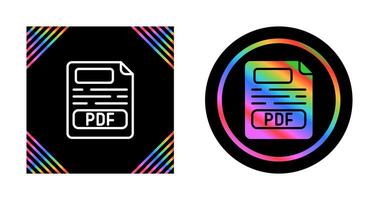 icono de vector de pdf