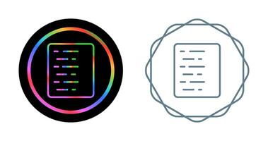 Document Align Left Vector Icon