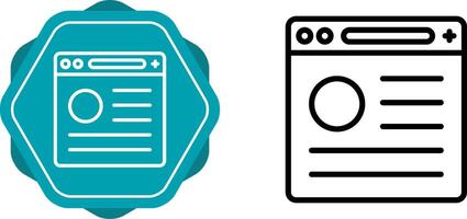 Unique Two Icons Set vector