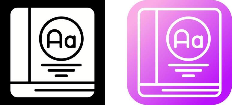 Dictionary Vector Icon