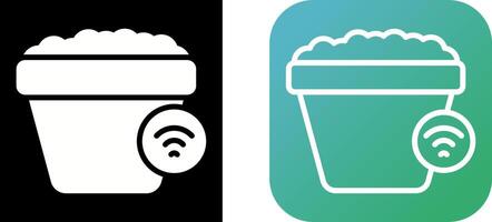 Smart Plant Pot Vector Icon