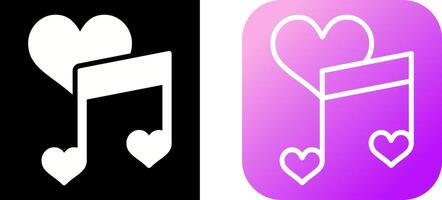 Love songs Vector Icon