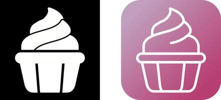 icono de vector de cupcake