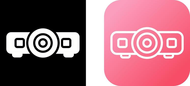 icono de vector de proyector