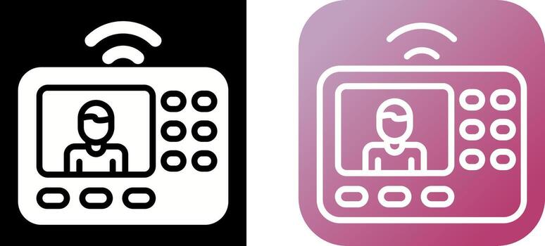 intercomunicador sistema vector icono