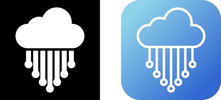 nube integración vector icono