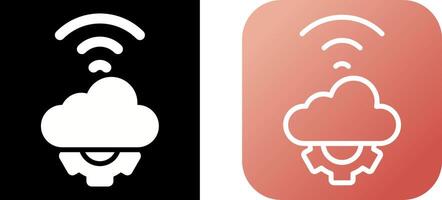 Cloud Automation Vector Icon