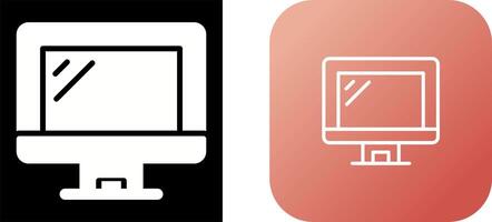 icono de vector de monitor de computadora