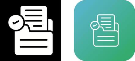 Document Check Vector Icon