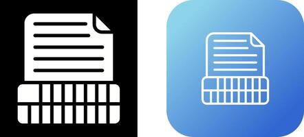 Document Insert Table Vector Icon