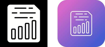 Document Insert Chart Vector Icon