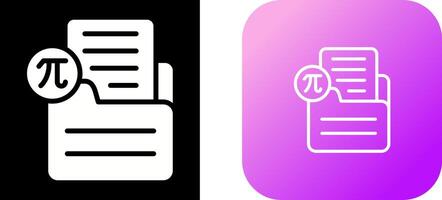 Document Insert Formula Vector Icon