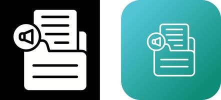 Document Insert Audio Vector Icon