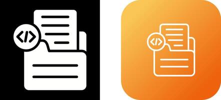 Document Insert Code Vector Icon