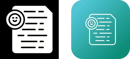 Document Insert Emoji Vector Icon