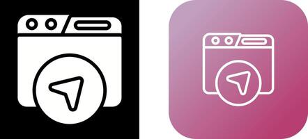 Website Navigation Vector Icon