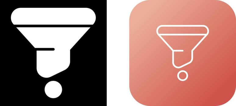 icono de vector de filtro