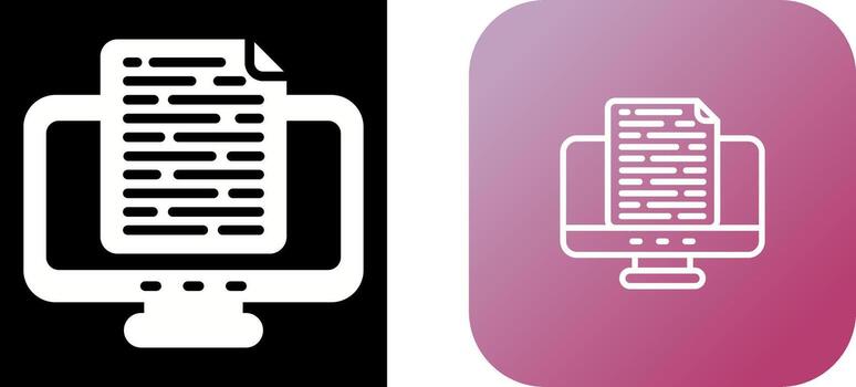 Document Vector Icon