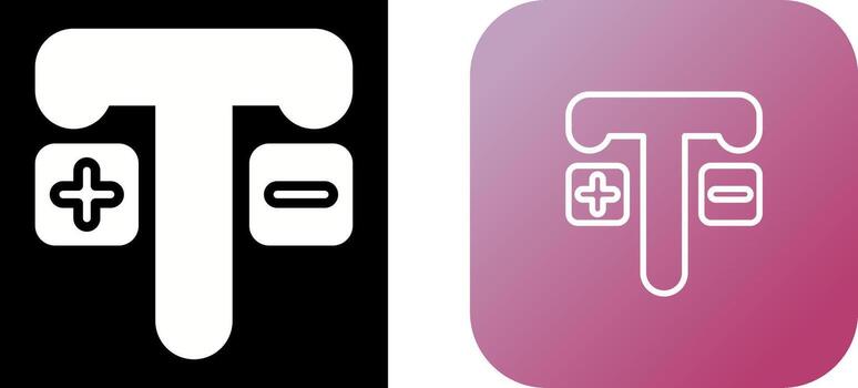 icono de vector de texto