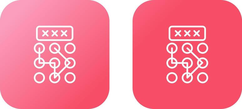 icono de vector de bloqueo de patrón
