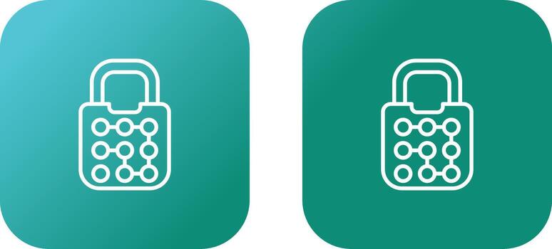 icono de vector de bloqueo de patrón