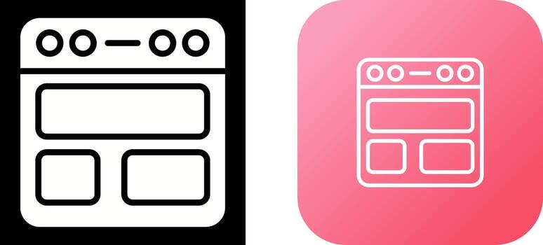 icono de vector de navegador