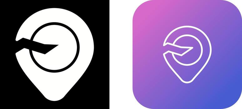 Broken Location Vector Icon