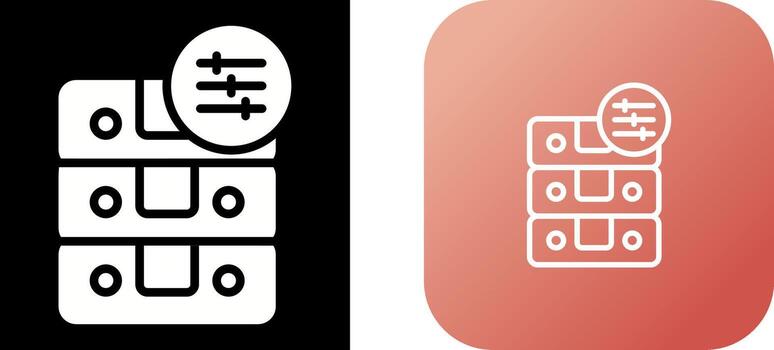 icono de vector de base de datos