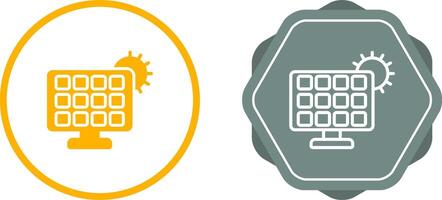 Solar panel charger Vector Icon