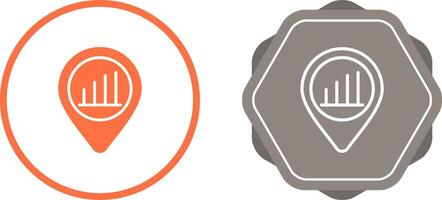 Location Analytics Vector Icon