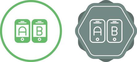 A B Testing Vector Icon