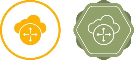 Cloud Scaling Vector Icon