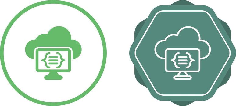 Serverless Computing Vector Icon