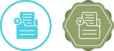 Document Upload Vector Icon