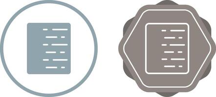 Document Align Right Vector Icon
